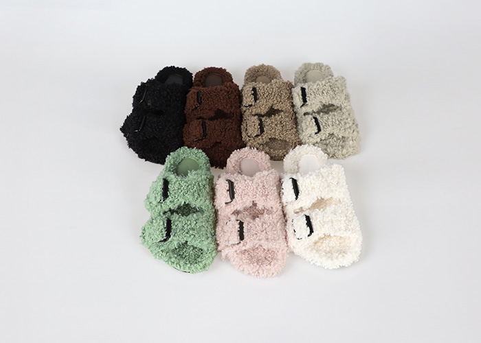 [made prostj] bubble fur slippers (7colors)
