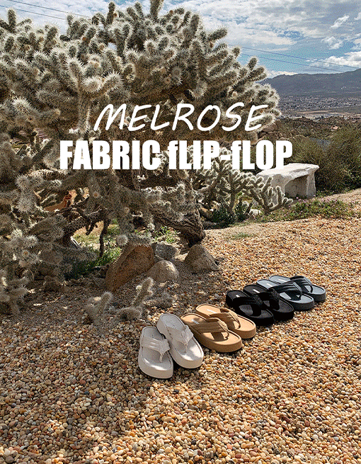[made prostj] Melrose fabric flip-flop (4colors)